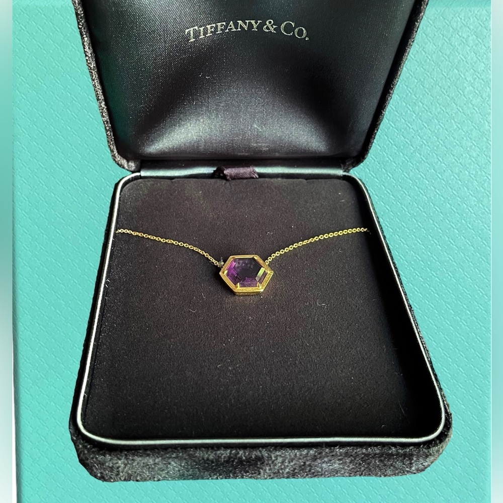 Tiffany & Co. Hexagon Amethyst Necklace